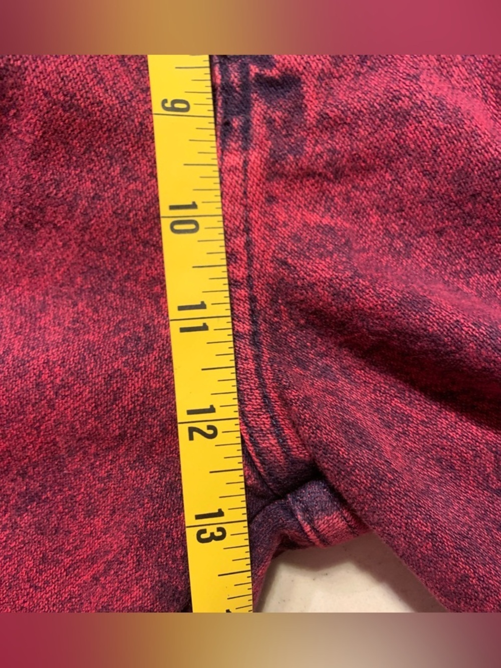 Wrangler Vintage Red Acid Wash Cotton High Rise Western Jeans 80’s-90’s - Picture 7 of 8